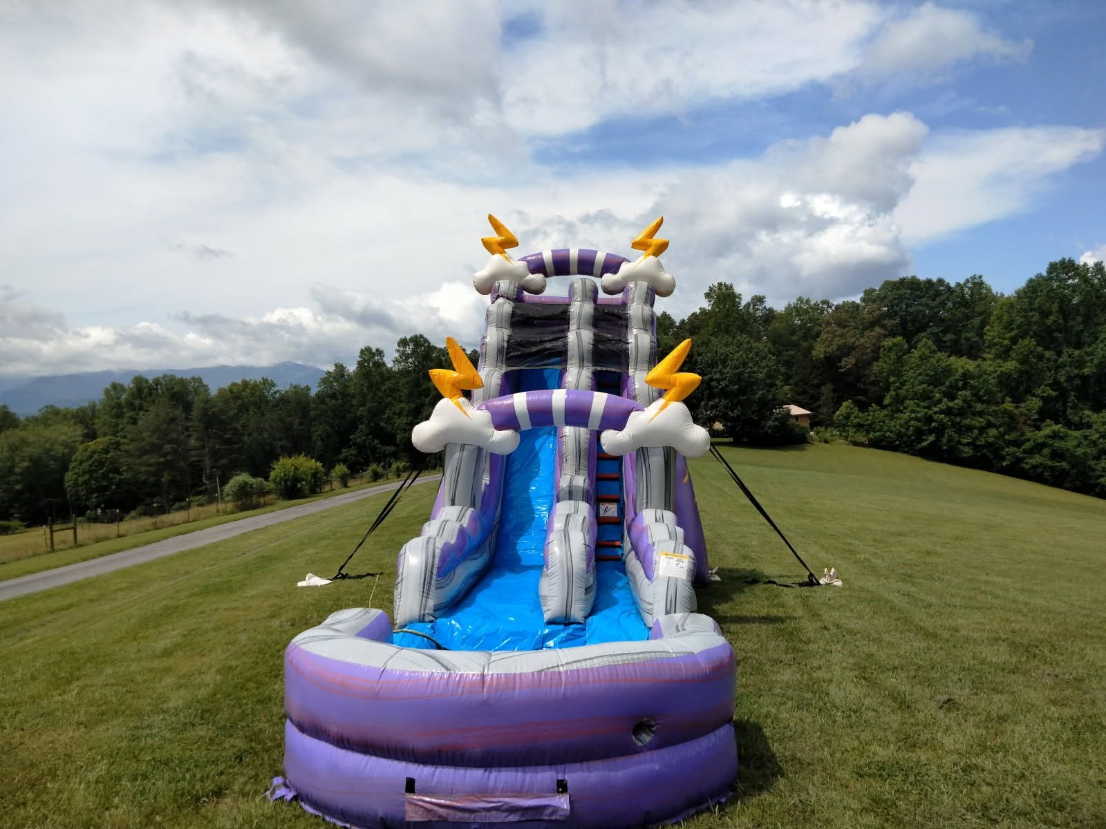 19 FT Single Lane Thunder Water Slide